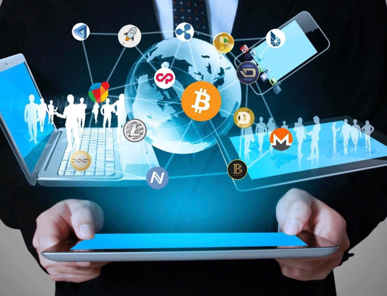 Hand holding a tablet